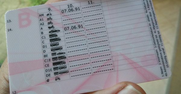 Belgischer Führerschein Kategorie B